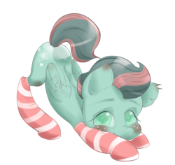 Size: 854x807 | Tagged: safe, artist:phaerie-flie, oc, oc only, oc:bright eyes, pegasus, pony, clothes, socks, solo