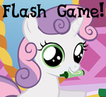 Size: 150x137 | Tagged: safe, sweetie belle, pony, unicorn, g4, coloring with sweetie belle, exploitable meme, female, game, looking at you, meme, show accurate, slowpoke, solo