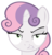 Size: 4028x4232 | Tagged: safe, artist:mrbrandonmac, sweetie belle, g4, absurd resolution, angry, female, looking at you, simple background, solo, transparent background, vector