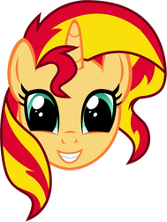 Size: 1672x2208 | Tagged: safe, artist:violetclm, sunset shimmer, pony, unicorn, g4, bust, female, simple background, smiling, solo, white background