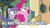 Size: 1280x720 | Tagged: safe, edit, edited screencap, screencap, maud pie, pinkie pie, earth pony, pony, g4, maud pie (episode), season 4, cider, club spongebob, facebomb, faic, image macro, magic conch, meme, photoshop, sisters, spongebob squarepants