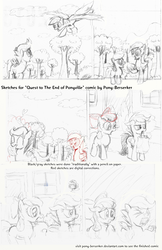 Size: 1990x3075 | Tagged: safe, artist:pony-berserker, apple bloom, rainbow dash, scootaloo, g4, comic, scootabuse, sketch, wip