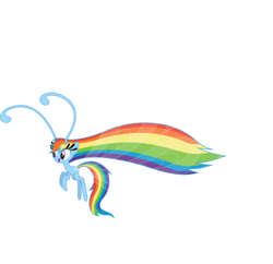 Size: 6199x6000 | Tagged: safe, artist:dasprid, rainbow dash, breezie, g4, it ain't easy being breezies, absurd resolution, breeziefied, female, rainbow breez, simple background, solo, species swap, transparent background