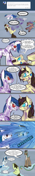 Size: 800x3929 | Tagged: safe, artist:sevireth, oc, oc only, oc:bright spark, oc:fafaeli, oc:roboshi, deer, earth pony, pony, unicorn, ask, crufavers, klein bottle, klein-o-scope, nonorientable, purple goo, tumblr