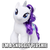 Size: 400x400 | Tagged: safe, rarity, g4, build-a-bear, image macro, imma snuggle you, irl, meme, photo, plushie