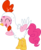 Size: 8799x10811 | Tagged: safe, pinkie pie, chicken, earth pony, pony, g4, absurd resolution, animal costume, chicken pie, chicken suit, clothes, costume, female, simple background, solo, transparent background, vector