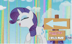 Size: 787x482 | Tagged: safe, edit, rarity, g4, sleepless in ponyville, animated, cute, eyes closed, female, happy, hoofy-kicks, imma snuggle you, open mouth, rearing, sign, smiling, solo