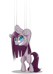 Size: 1800x2500 | Tagged: safe, artist:burnoid096, pinkie pie, earth pony, pony, bipedal, female, forced smile, living object, marionette, pinkamena diane pie, puppet, simple background, smiling, solo, transparent background, vector
