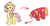 Size: 1884x983 | Tagged: safe, artist:thepiplup, big macintosh, fluttershy, earth pony, pegasus, pony, g4, male, personality swap, simple background, stallion, straw in mouth, white background