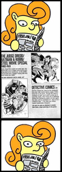 Size: 472x1299 | Tagged: safe, artist:amanda conner, carrot top, golden harvest, earth pony, pony, g4, batman, dc comics, exploitable meme, female, mad magazine, mare, meme, newspaper meme