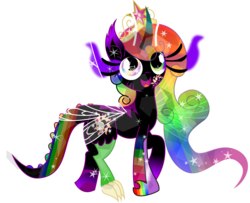 Size: 6500x5269 | Tagged: dead source, safe, artist:theshadowstone, oc, oc only, oc:princess changeling rainbow magic pants, alicorn, bat pony, breezie, changeling, draconequus, hybrid, pony, absurd resolution, donut steel, female, intentionally bad, mare, parody, princess, simple background, solo, sparkly wings, transparent background, vector