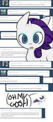 Size: 680x1560 | Tagged: safe, artist:moonblizzard, rarity, g4, ask, female, rarity answers, solo, tumblr