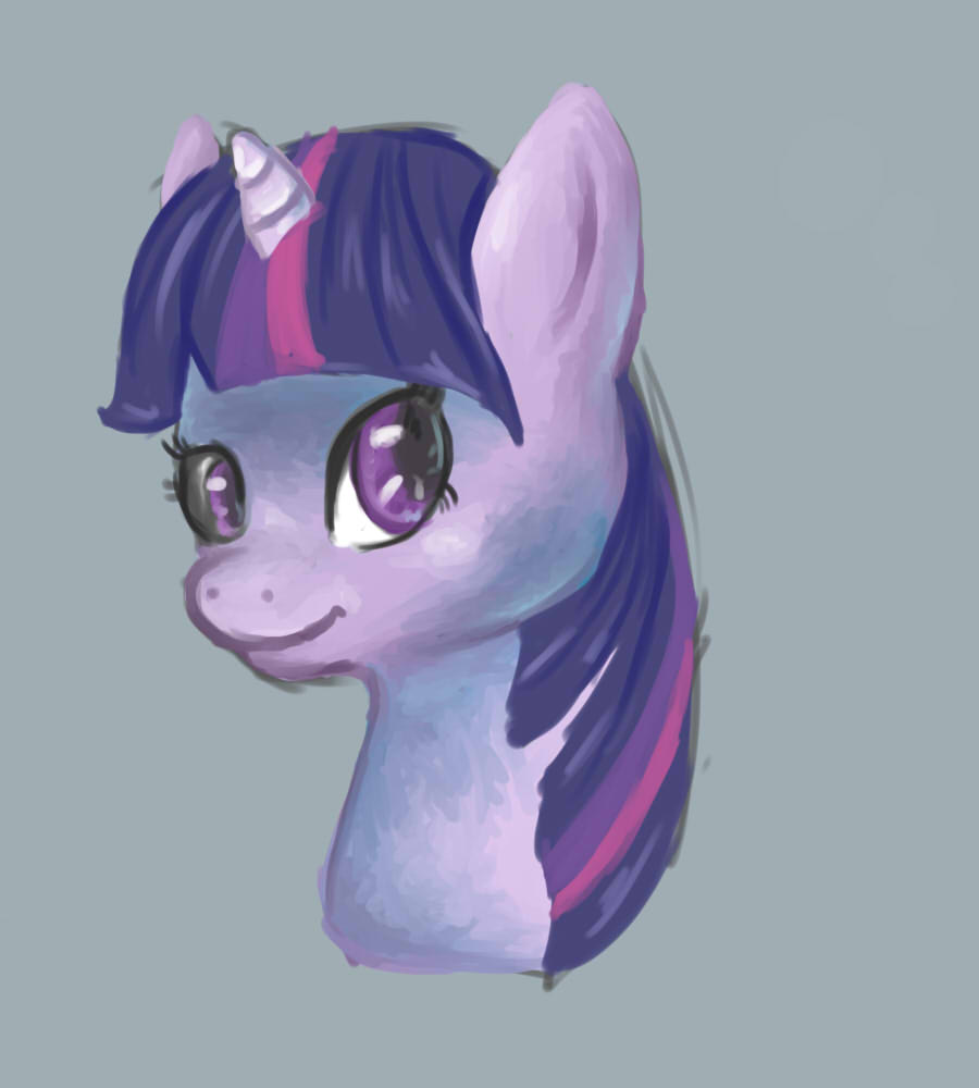 Safe Artist Valeryaa Twilight Sparkle Bust Female Solo Derpibooru