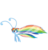 Size: 5800x6000 | Tagged: safe, artist:midnight--blitz, rainbow dash, breezie, g4, it ain't easy being breezies, my little pony: friendship is magic, .ai available, absurd resolution, antennae, breeziefied, female, insect wings, long hair, long tail, rainbow breez, simple background, small, smiling, solo, species swap, thick eyelashes, transparent background, vector, wings