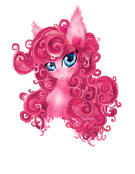 Size: 1516x1958 | Tagged: safe, artist:wilvarin-liadon, pinkie pie, earth pony, pony, g4, bust, female, looking at you, mare, portrait, simple background, solo, white background