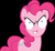 Size: 898x826 | Tagged: safe, pinkie pie, g4, dreamworks face, evil smile, female, inverted mouth, smirk, solo, wat