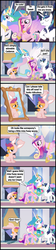 Size: 1048x4691 | Tagged: safe, artist:bronybyexception, princess cadance, princess celestia, scootaloo, shining armor, alicorn, pegasus, pony, unicorn, g4, bunny costume, bunny pajamas, clothes, comic, horn, ice cream, mirror, pacifier