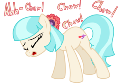 Size: 3124x2125 | Tagged: safe, artist:masterxtreme, coco pommel, g4, cocobetes, cute, female, fetish, high res, sneezing, sneezing fetish, sneezing fit, solo, spit, spray