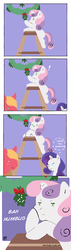 Size: 213x750 | Tagged: safe, artist:demdoodles, big macintosh, rarity, sweetie belle, earth pony, pony, g4, christmas, male, ship:rarimac, ship:sweetiemac, shipping, smarty belle, stallion, straight