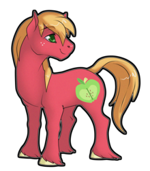 Size: 900x1023 | Tagged: safe, artist:sugarcup, big macintosh, earth pony, pony, g4, male, simple background, solo, stallion, transparent background, unshorn fetlocks