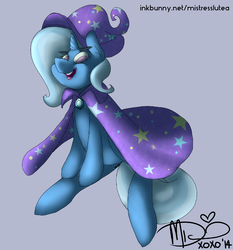 Size: 1302x1397 | Tagged: safe, artist:mistresslutea, trixie, pony, unicorn, g4, female, mare, smiling, solo