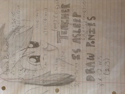 Size: 2592x1936 | Tagged: safe, artist:blazedasher, rainbow dash, pony, g4, algebra, head only, math, meme, mods are asleep, sideways image, smiling