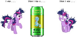 Size: 1564x764 | Tagged: safe, twilight sparkle, g4, hard cider, twilight snapple