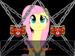 Size: 800x600 | Tagged: safe, fluttershy, g4, ace attorney, crossover, female, parody, phoenix wright, psyche locks, solo