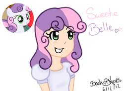 Size: 345x253 | Tagged: safe, artist:bia-neves, sweetie belle, human, g4, humanized