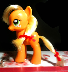 Size: 1453x1536 | Tagged: safe, artist:narxinba222, applejack, g4, brushable, customized toy, female, irl, photo, toy