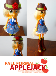 Size: 1000x1359 | Tagged: safe, artist:narxinba222, applejack, equestria girls, g4, customized toy, doll