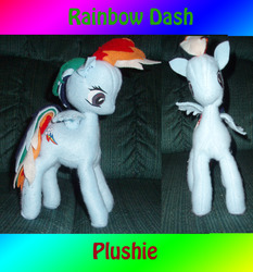 Size: 2550x2736 | Tagged: safe, artist:nekofallenone, rainbow dash, g4, high res, irl, photo, plushie