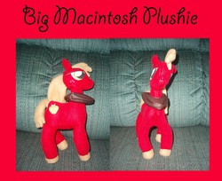 Size: 2550x2082 | Tagged: safe, artist:nekofallenone, big macintosh, earth pony, pony, g4, high res, irl, male, photo, plushie, stallion