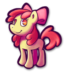 Size: 621x671 | Tagged: safe, artist:lazulelle, apple bloom, g4, female, solo