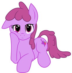 Size: 550x557 | Tagged: safe, artist:kooner-cz, berry punch, berryshine, g4, bored, cropped, female, reaction image, solo