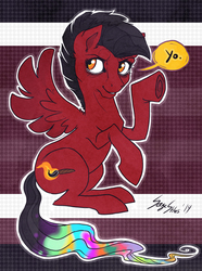 Size: 800x1077 | Tagged: artist needed, safe, oc, oc only, pegasus, pony, female, mare, mohawk, solo, wild brush