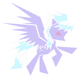 Size: 6000x6000 | Tagged: safe, artist:flamevulture17, cloudchaser, pegasus, pony, g4, absurd resolution, angular, female, minimalist, simple background, solo, transparent background