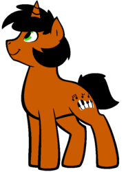 Size: 529x721 | Tagged: safe, artist:son-of-an-assbutt, oc, oc only, pony, unicorn, male, solo, stallion