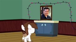 Size: 1047x590 | Tagged: safe, artist:evil-dec0y, pipsqueak, earth pony, pony, g4, bruce campbell, colt, exploitable meme, male, meme, pipsqueak's shrine, solo