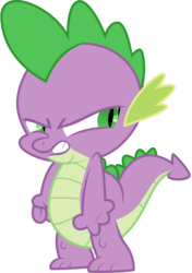 Size: 5670x8050 | Tagged: safe, artist:stillfire, spike, dragon, g4, absurd resolution, angry, gritted teeth, male, simple background, solo, teeth, transparent background, vector