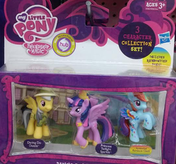 Size: 539x504 | Tagged: safe, daring do, rainbow dash, twilight sparkle, alicorn, pony, g4, official, adventure in the comments, blind bag, female, mare, toy, twilight sparkle (alicorn)
