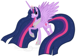 Size: 1042x767 | Tagged: safe, artist:traveleraoi, twilight sparkle, alicorn, pony, g4, adult, base used, female, hilarious in hindsight, mare, simple background, solo, spread wings, transparent background, twilight sparkle (alicorn), vector, wings