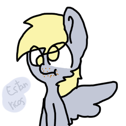 Size: 400x400 | Tagged: dead source, safe, artist:ask-derpyspanish, derpy hooves, pegasus, pony, tumblr:ask-derpyspanish, g4, female, mare, solo, spanish