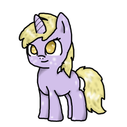 Size: 500x500 | Tagged: dead source, safe, artist:ask-derpyspanish, dinky hooves, pony, unicorn, tumblr:ask-derpyspanish, g4, female, solo