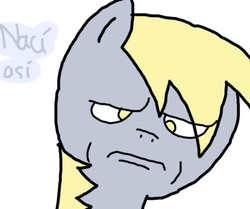 Size: 500x417 | Tagged: dead source, safe, artist:ask-derpyspanish, derpy hooves, pegasus, pony, tumblr:ask-derpyspanish, g4, are you fucking kidding me, female, mare, solo