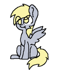 Size: 280x324 | Tagged: dead source, safe, artist:ask-derpyspanish, derpy hooves, pegasus, pony, tumblr:ask-derpyspanish, g4, female, mare, solo