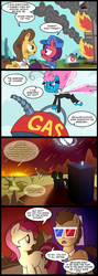 Size: 713x2000 | Tagged: safe, artist:madmax, doctor horse, doctor stable, doctor whooves, roseluck, seabreeze, time turner, breezie, earth pony, pony, it ain't easy being breezies, 3d glasses, apocalypse, bad end, ben 10, ben 10 alien force, broken moon, canterlot, comic, destruction, doctor who, female, fire, funny, future, gasoline, hospital, male, mare, moon, parody, post-apocalyptic, professor paradox, scene parody, shattered moon, simpsons did it, sky, smoke, south park, stallion, sun, sunset, tardis, the doctor, the simpsons, time travel