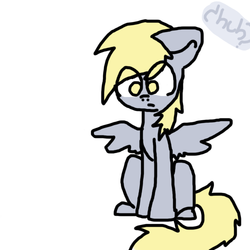 Size: 500x500 | Tagged: dead source, safe, artist:ask-derpyspanish, derpy hooves, pegasus, pony, tumblr:ask-derpyspanish, g4, female, mare, solo