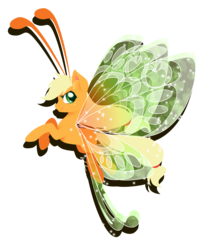 Size: 4500x5187 | Tagged: safe, artist:fuyusfox, applejack, breezie, g4, it ain't easy being breezies, absurd resolution, applebreezie, breeziefied, colored wings, female, gradient wings, simple background, solo, sparkly wings, species swap, transparent background, wings