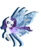 Size: 4500x5457 | Tagged: safe, artist:fuyusfox, rarity, breezie, g4, it ain't easy being breezies, absurd resolution, breeziefied, colored wings, female, gradient wings, rarbreez, simple background, solo, sparkly wings, species swap, transparent background, wings